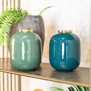 Vaas Madras blauwgroen