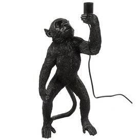 Tafellamp aap E27 Cheeta zwart