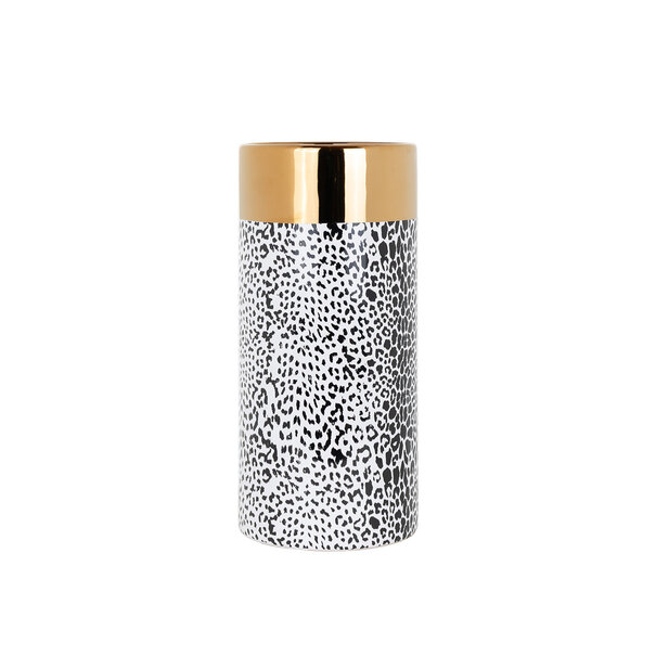 Richmond Interiors Vaas Alesha klein wit (Goud) - Richmond Interiors