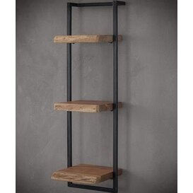 Wandplank Live Edge 30 cm, 100 cm hoog