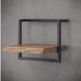 Wandplank Live Edge 40 cm - Industrieel Acaciahout