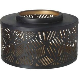 Windlicht ASHLEEN zwart