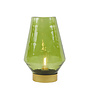 Tafellamp LED JAYA glas  groen+goud