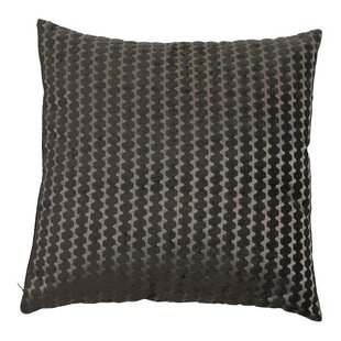 Kussen GARALO Velours 45x45 cm - Donkerbruin/Goud