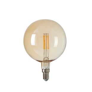 LED globe Ø9,5 cm LIGHT 4W amber E14 dimbaar
