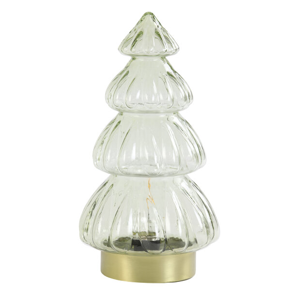 Light en Living Tafellamp LED Ø15x28 cm TREE glas crème