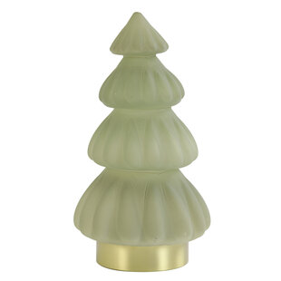 Tafellamp LED Ø15x28 cm TREE glas mat  crème