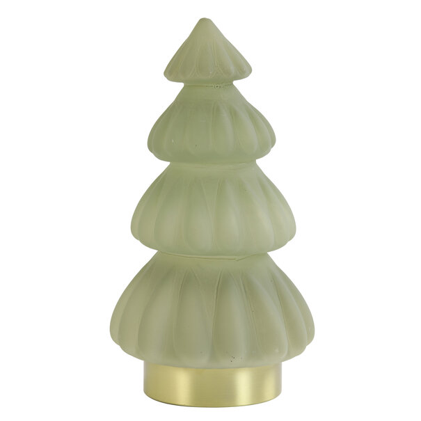 Light en Living Tafellamp LED Ø15x28 cm TREE glas mat  crème