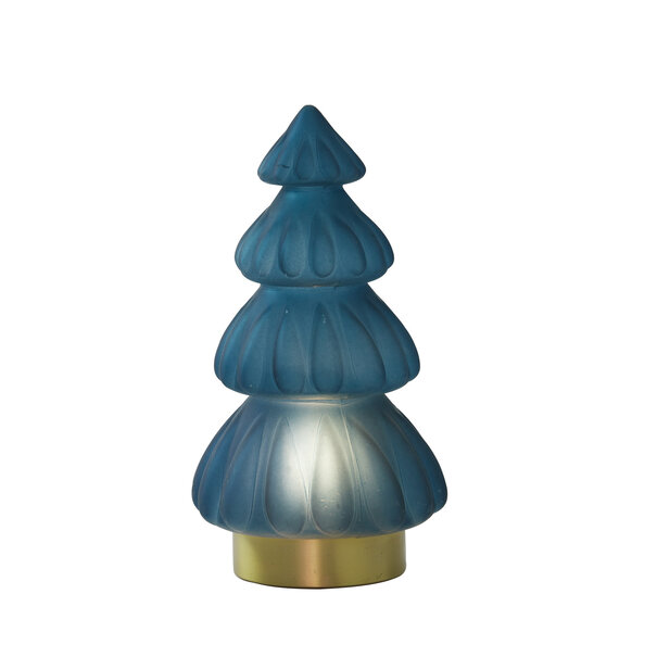 Light en Living Tafellamp LED Ø15x28 cm TREE glas mat  petrol