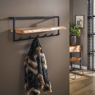 Kapstok Edge met 6 haken - Massief Acacia