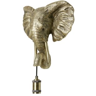 Wandlamp 35x13x36 cm ELEPHANT licht  goud