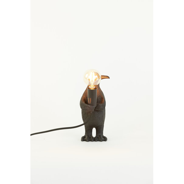 Light en Living Tafellamp E14 pinguïn mat zwart - Diverse afmetingen