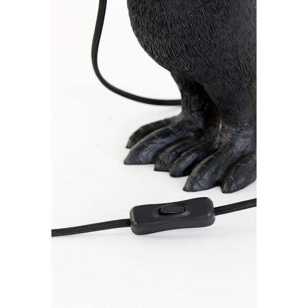 Light en Living Tafellamp E14 pinguïn mat zwart - Diverse afmetingen