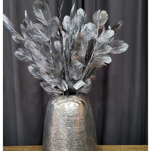 Ornament Pauwenveer Platinum 76 cm