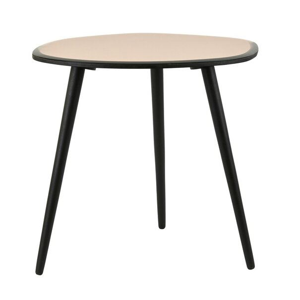 Light en Living Bijzettafel 54x45,5x48 cm DIVO spiegel  bruin glas+zwart