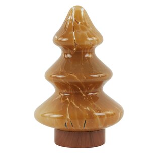 Tafellamp LED Ø14x20 cm TREE glas karamel+koper