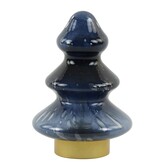Tafellamp LED Ø14x20 cm TREE glas donker blauw+goud