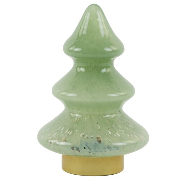 Light en Living Tafellamp LED Ø14x20 cm TREE glas mint groen+goud