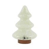 Tafellamp LED Ø19x28 cm TREE glas beige+koper