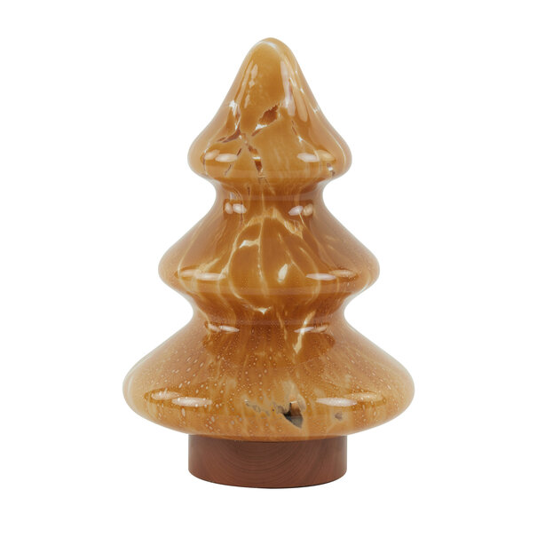 Light en Living Tafellamp LED Ø19x28 cm TREE glas karamel+koper