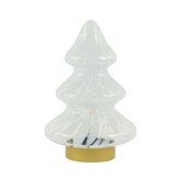 Tafellamp LED Ø19x28 cm TREE glas helder-wit+goud