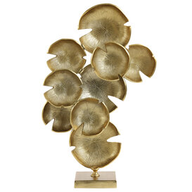 Ornament op voet 42x14,5x62 cm BABINE goud