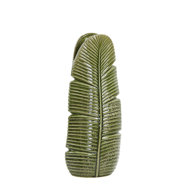 Light en Living Vaas LOU keramiek groen -  19 x 11 x 46,5 cm