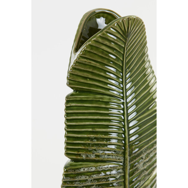 Light en Living Vaas LOU keramiek groen -  2 maten