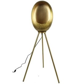 Vloerlamp E27 Eggy goud