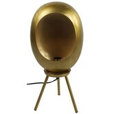 Tafellamp E27 Eggy S goud