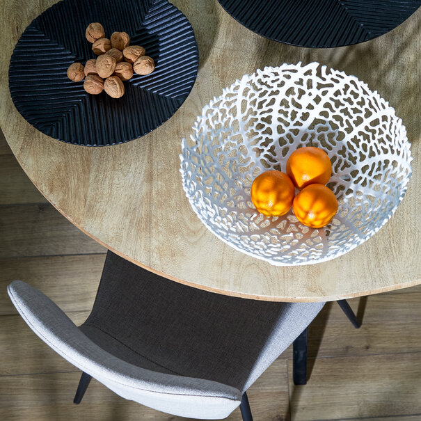 Light en Living Schaal Ø34x3,5 cm MATANCITA mat zwart