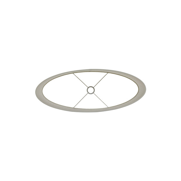 Light en Living Lampenkap ovaal recht smal 58-24-32 cm  BRESKA parel wit