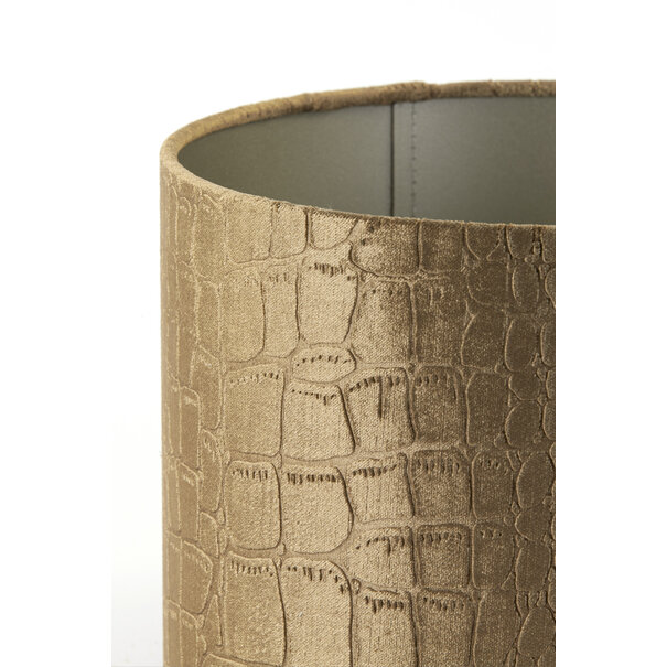 Light en Living Lampenkap cilinder PRAYA bruin - 2 maten