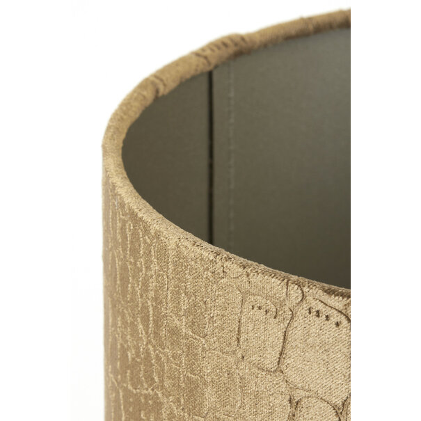 Light en Living Lampenkap cilinder PRAYA bruin - 2 maten