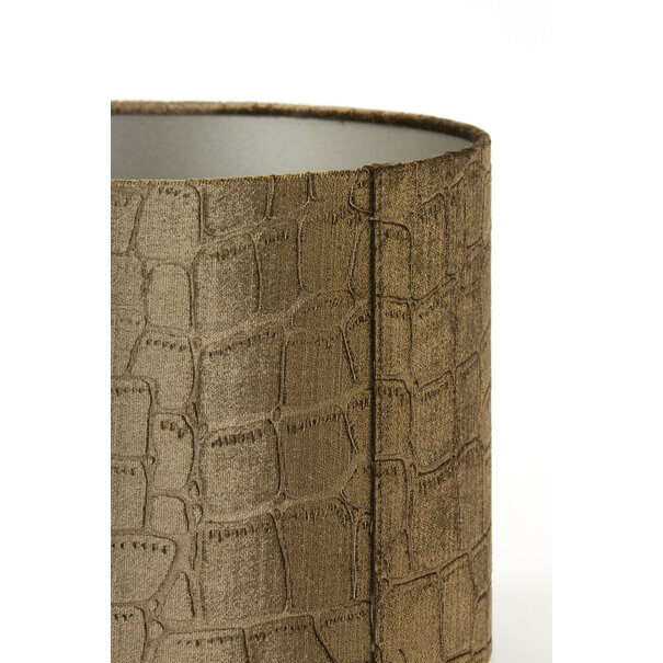 Light en Living Lampenkap cilinder PRAYA bruin - 2 maten