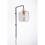 Wandlamp 35x21x70 cm LEKAR antiek  brons+smoke glas