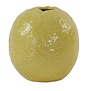 Vaas Ø21,5x22 cm LEMON keramiek geel