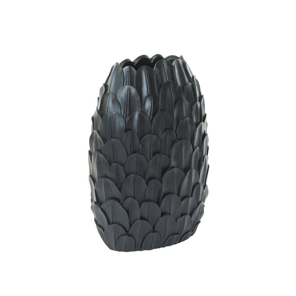 Light en Living Vaas deco FEDER zwart