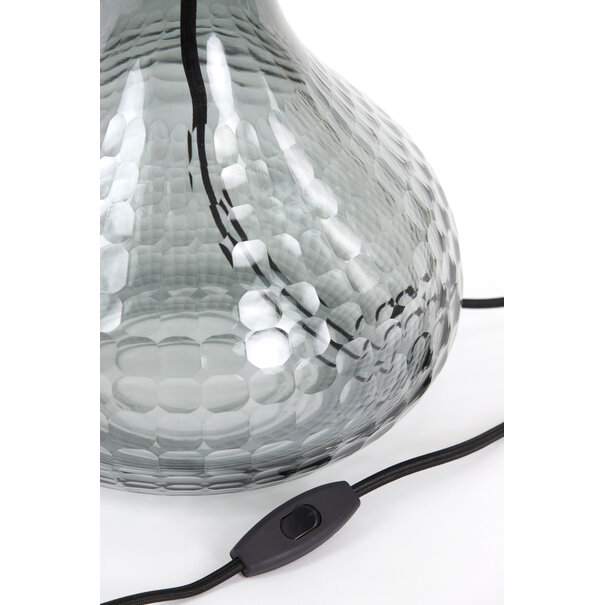 Light en Living Lampvoet Ø25x42 cm MAEKO glas smoke  grijs