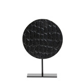 Ornament op voet PERSEGA zwart 26 x 7,5 x 37 cm