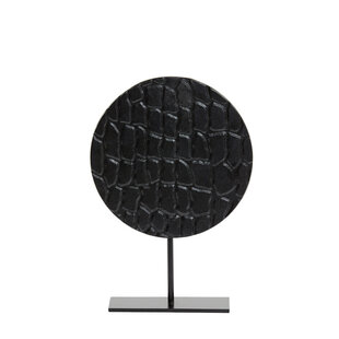 Ornament op voet PERSEGA zwart 26 x 7,5 x 37 cm