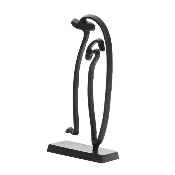 Light en Living Ornament op voet Pinguïn mat zwart - Diverse maten