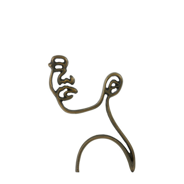 Light en Living Wandornament FACE mat  zwart - 2 maten