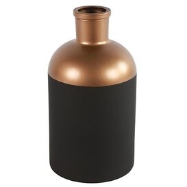 Fles laag Madelon S zwart/koper