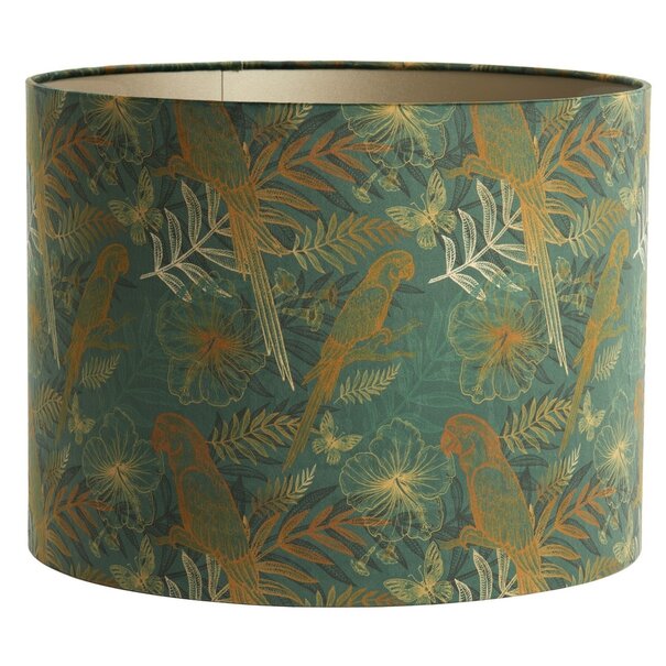 Light en Living Lampenkap cilinder 25-25-18 cm KIKI groen