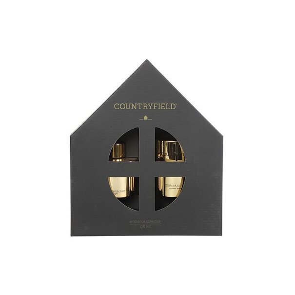 Countryfield Golden Delight Gift box - Geurstokjes & Geurkaars Goud