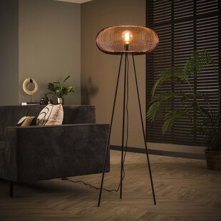 Vloerlamp copper twist groot