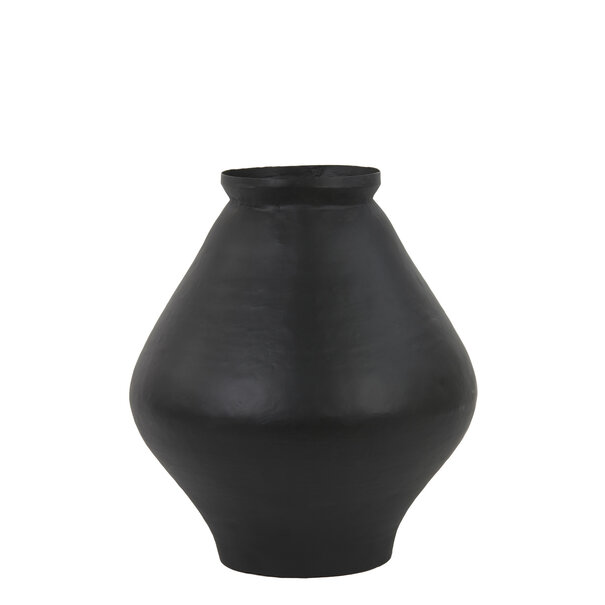 Light en Living Vaas deco YABITA mat zwart - 2 maten