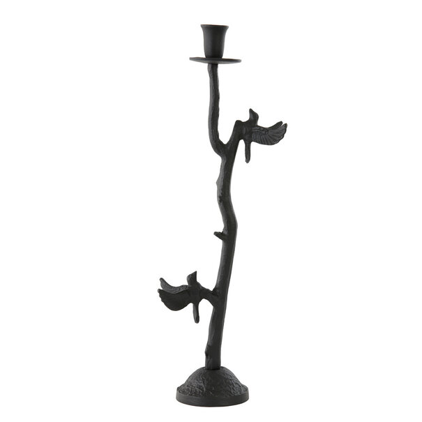 Light en Living Kandelaar 18x11,5x35 cm BIRD mat zwart