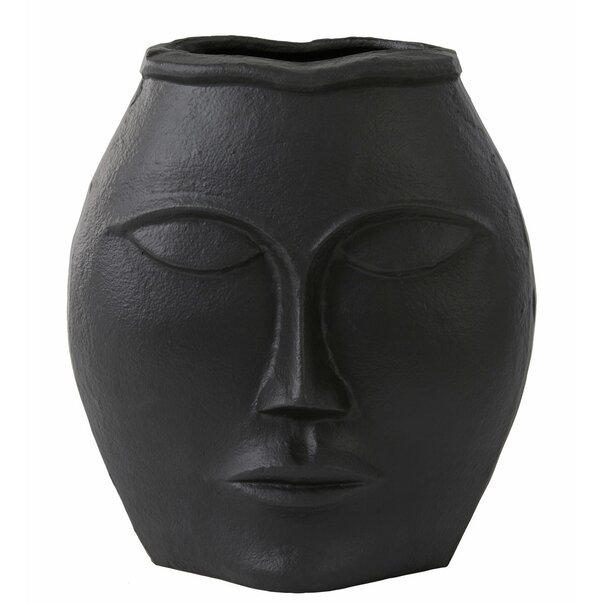 Light en Living Vaas 25x15x27 cm FACE mat zwart